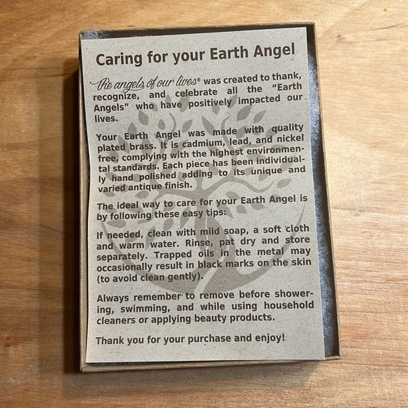 Earth Angel Intuition - Bangle charm bracelet New in box! Ready to gift! - Picture 2 of 5